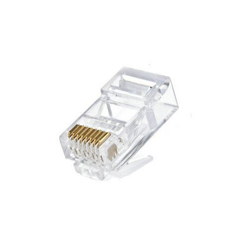 正品騰達超五類rj45網(wǎng)絡水晶頭 8p8c鍍金三叉純銅片網(wǎng)線水晶接頭